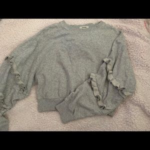 Grey cropped sweater